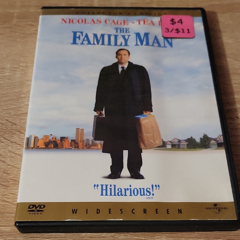 Universal The Family Man DVD - Black and Blue Cover